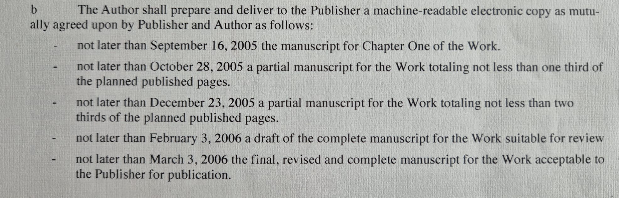Deadlines bij het schrijven van iText in Action voor Manning Publications