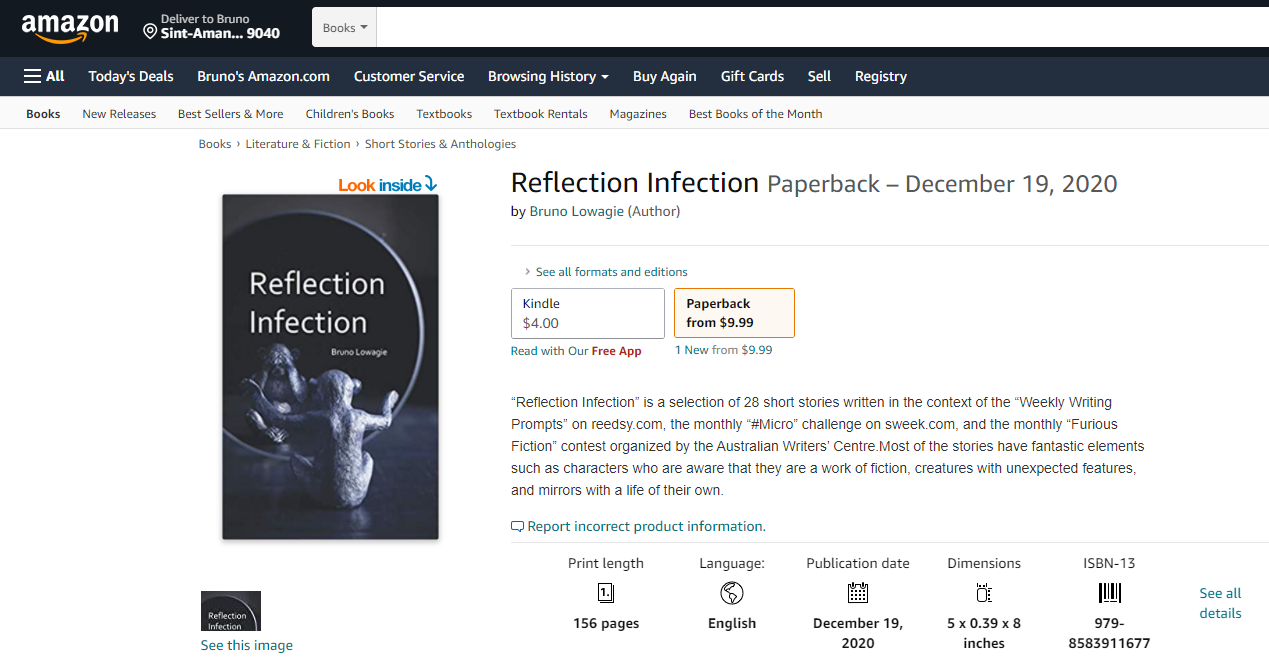 Reflection Infection on Amazon