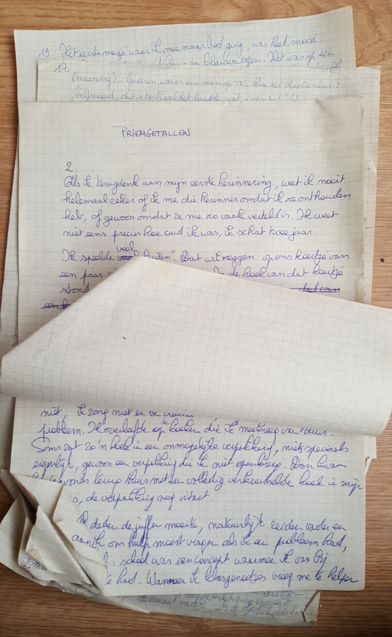 Manuscript in een studentenkamer gevonden - origineel manuscript