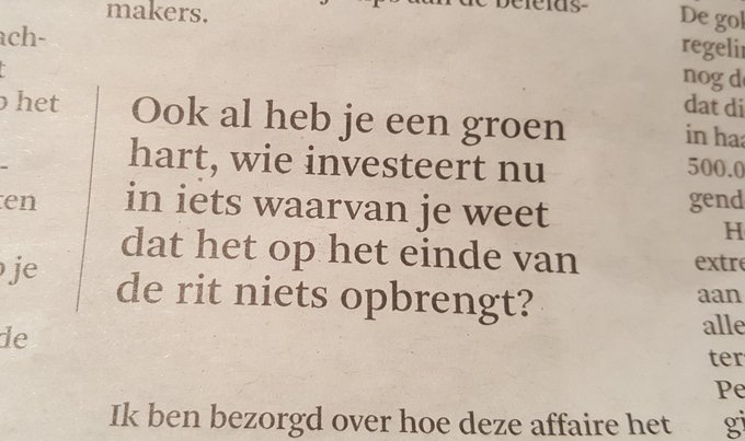 Opiniebijdrage De Standaard