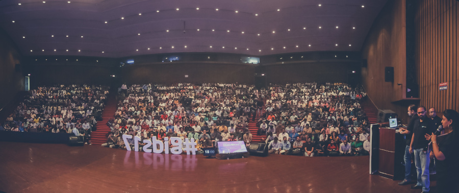 Publiek tijdens de keynote van Bruno Lowagie op GIDS 2017