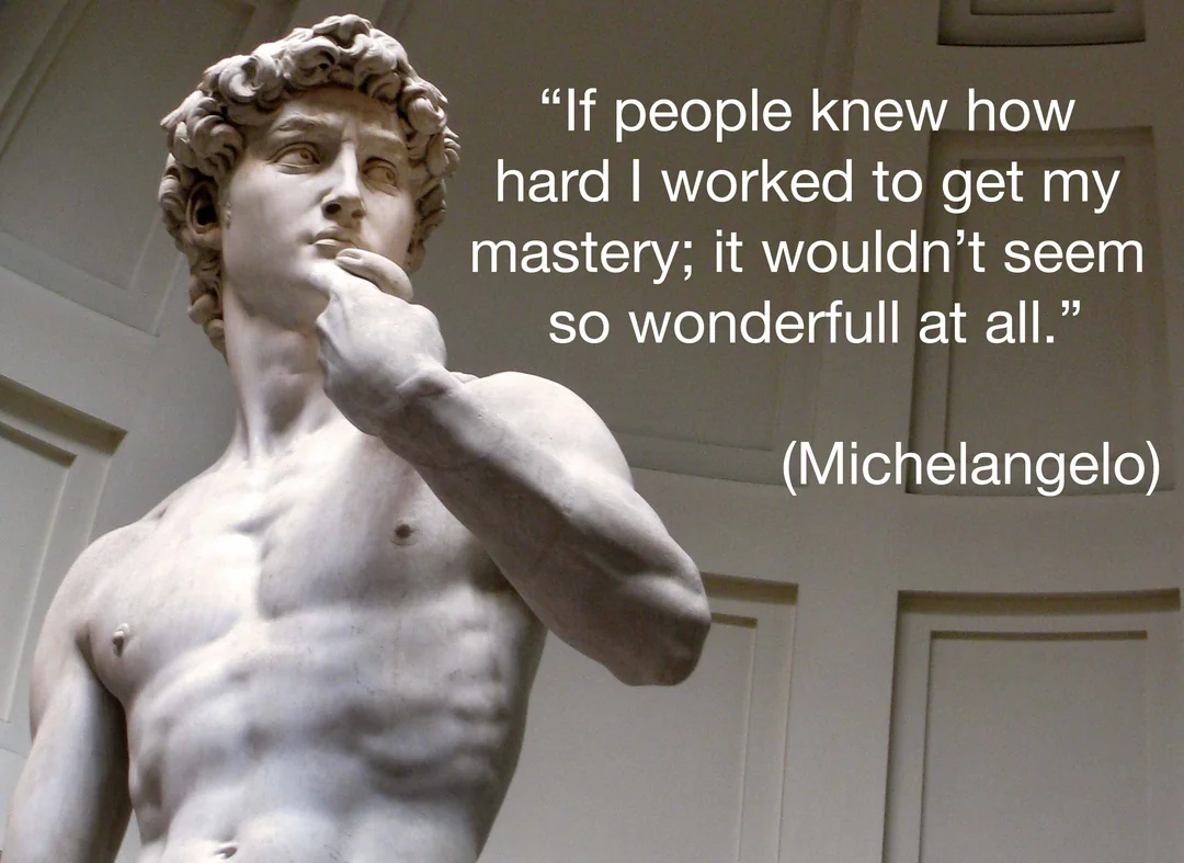 Quote attributed to Michelangelo