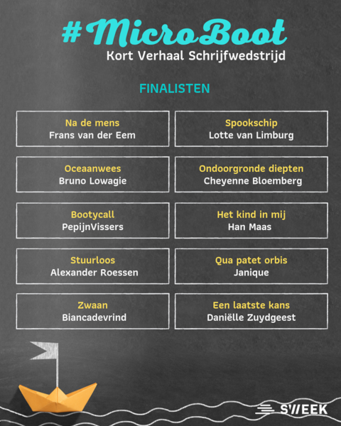 Finalisten Sweek MicroBoot wedstrijd