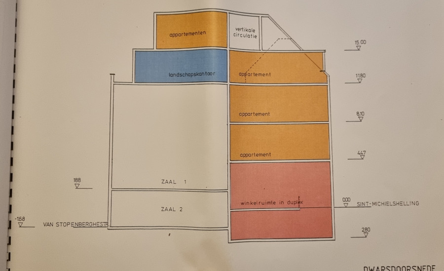 Sphinx jaren 80: voorstel 2 doorsnede